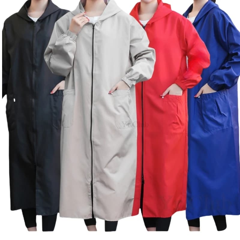 Vêtements de travail imperméables allongés de 115cm, vêtements de toilettage pour animaux de compagnie, pour Salon de coiffure, Robe de coiffeur,