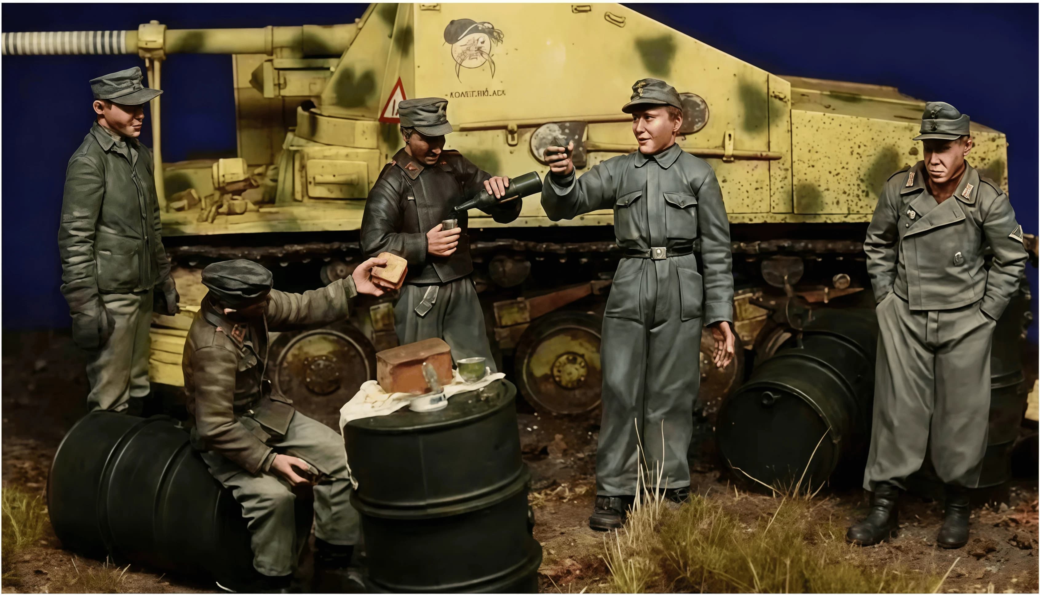 Kit de modèle en résine 1/35, GK, équipe de char en résine pour 5 personnes, non peint