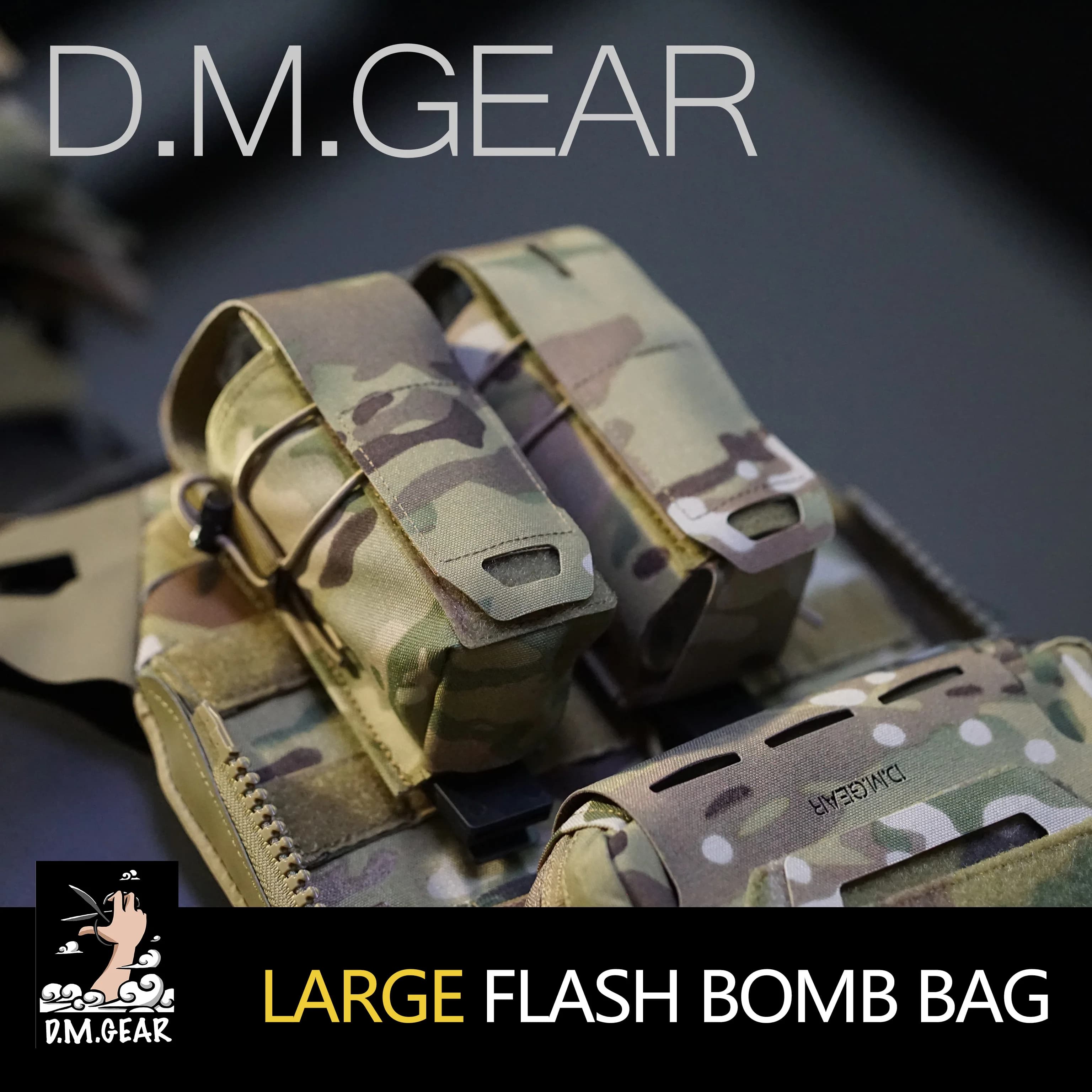 Pochette tactique Flashbang Granada Grenade fumée factice MOLLE sac porte-revues chasse modulaire Airsoft équipement accessoire Wargame
