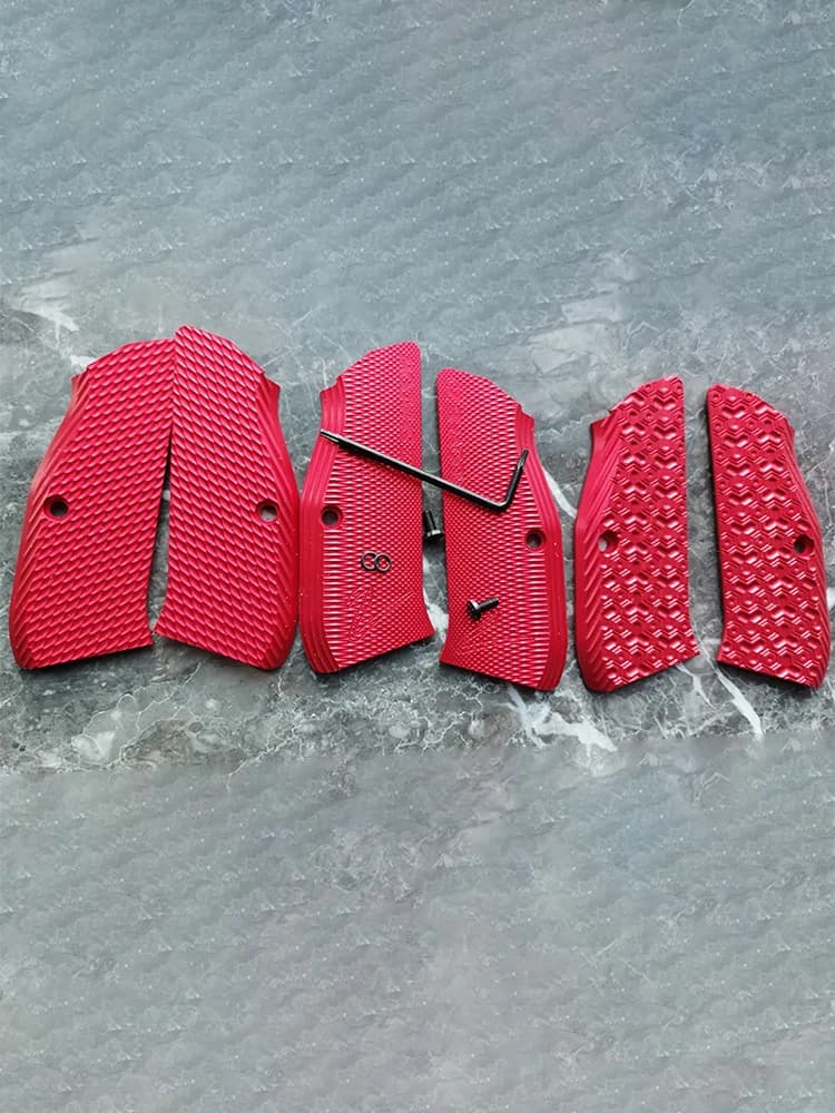 5 couleurs, 3 types de poignées en alliage d'aluminium CZ75, patchs pour CZ 75 taille standard, série SP-01 Shadow 2 75B BD, fabrication de