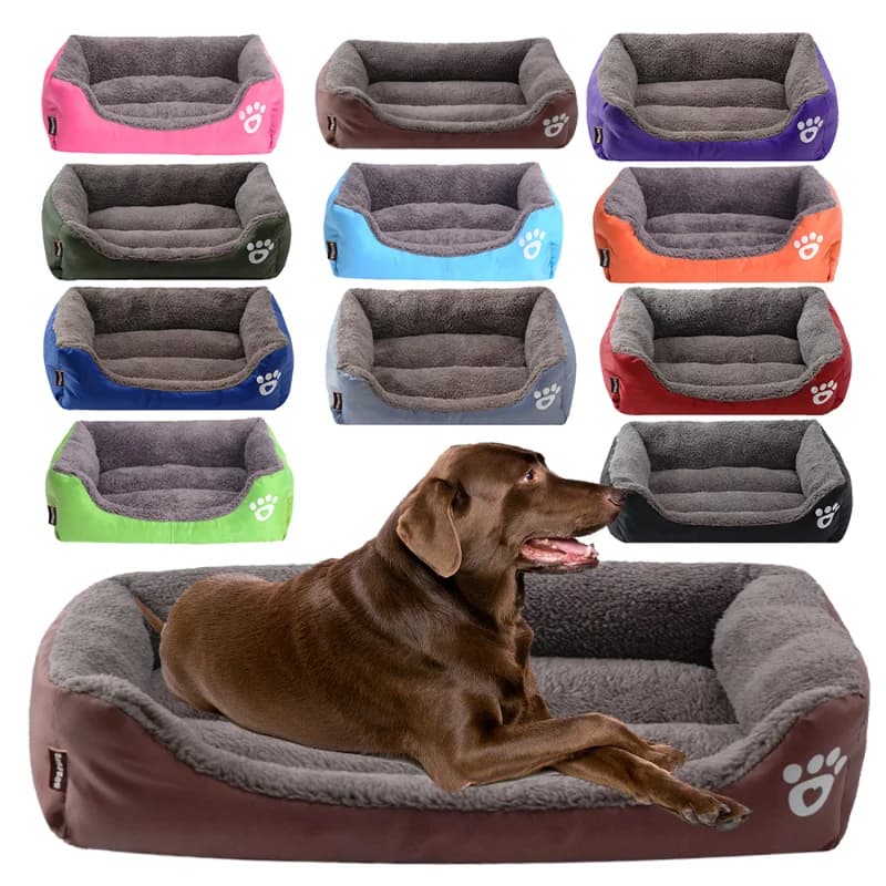 Hiver chaud grand chien canapé-lit chien à genoux chat tapis maison coussin animal de compagnie dormir canapé-lit tapis pour grand et petit chien