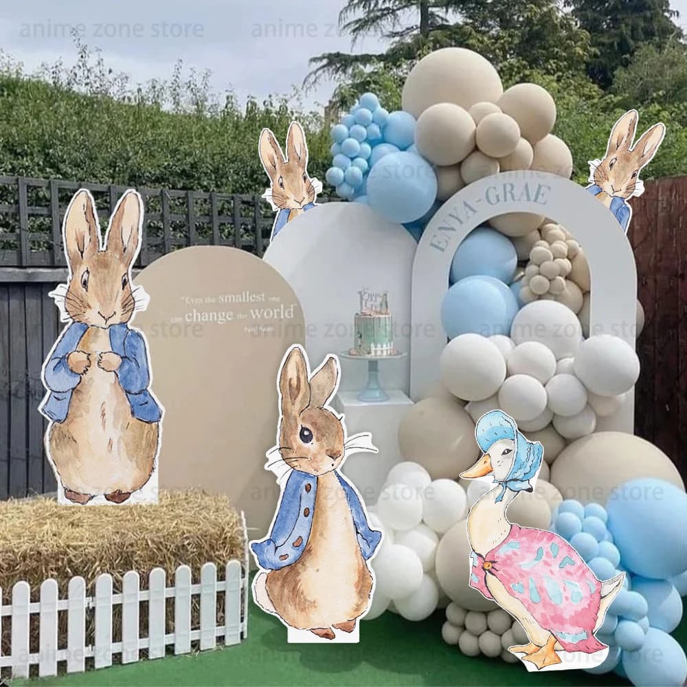 Planche à Découper Lapin Bleu Rose, Lapins, Canard, Carton, Décoration de ixd'Anniversaire pour Enfants, Fourniture de ixPréChristophe, Accessoire