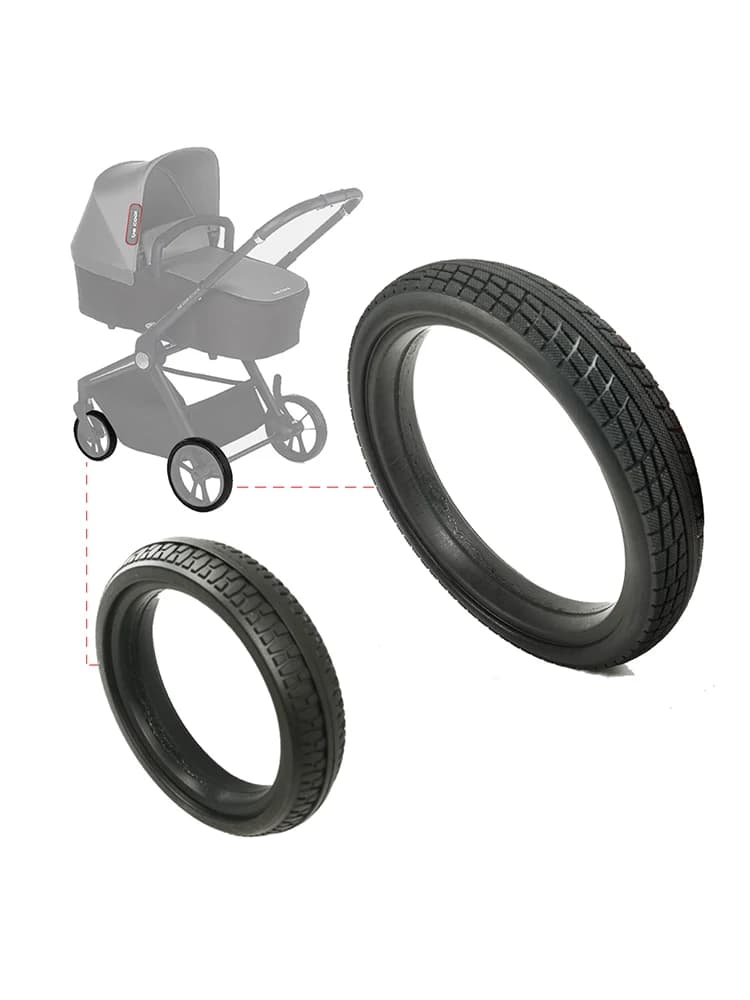 Pneu de roue pour poussette de circulation Be Cool, couverture de pneu personnalisée sans chambre à air en PU avant ou arrière, accessoires de