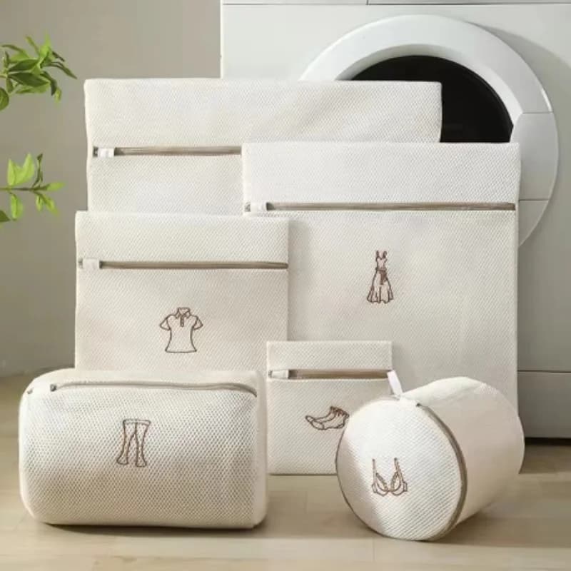 Sacs à linge en maille pour produits délicats, sacs de Lingerie pour laver les produits délicats avec fermeture éclair Premium améliorée,
