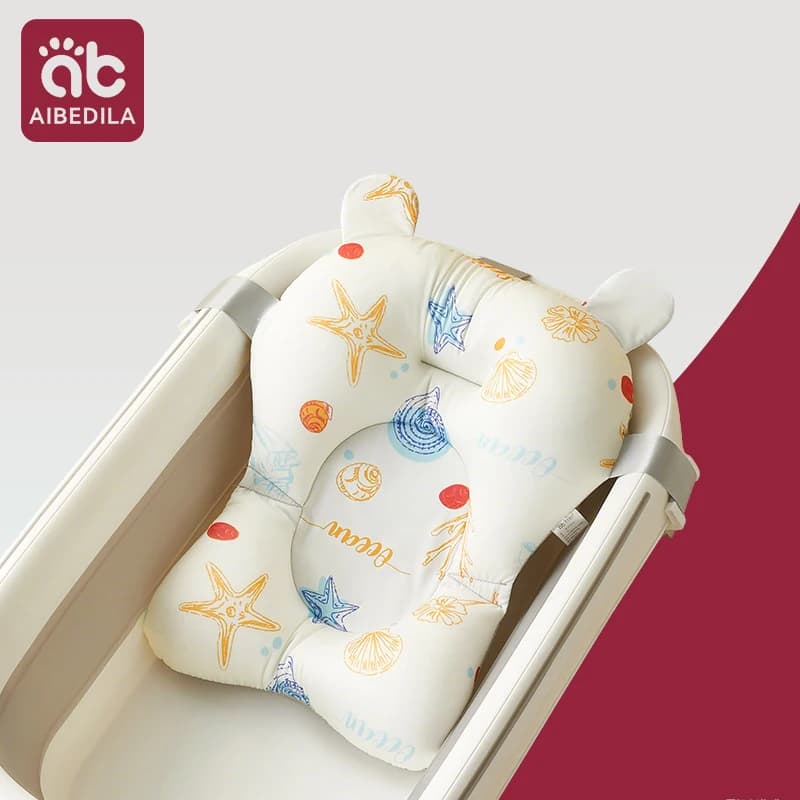 Coussin de baignoire Portable pour bébé, réglable, coussin de douche, Support pour nouveau-né, tapis de siège pliable, siège de bain pour