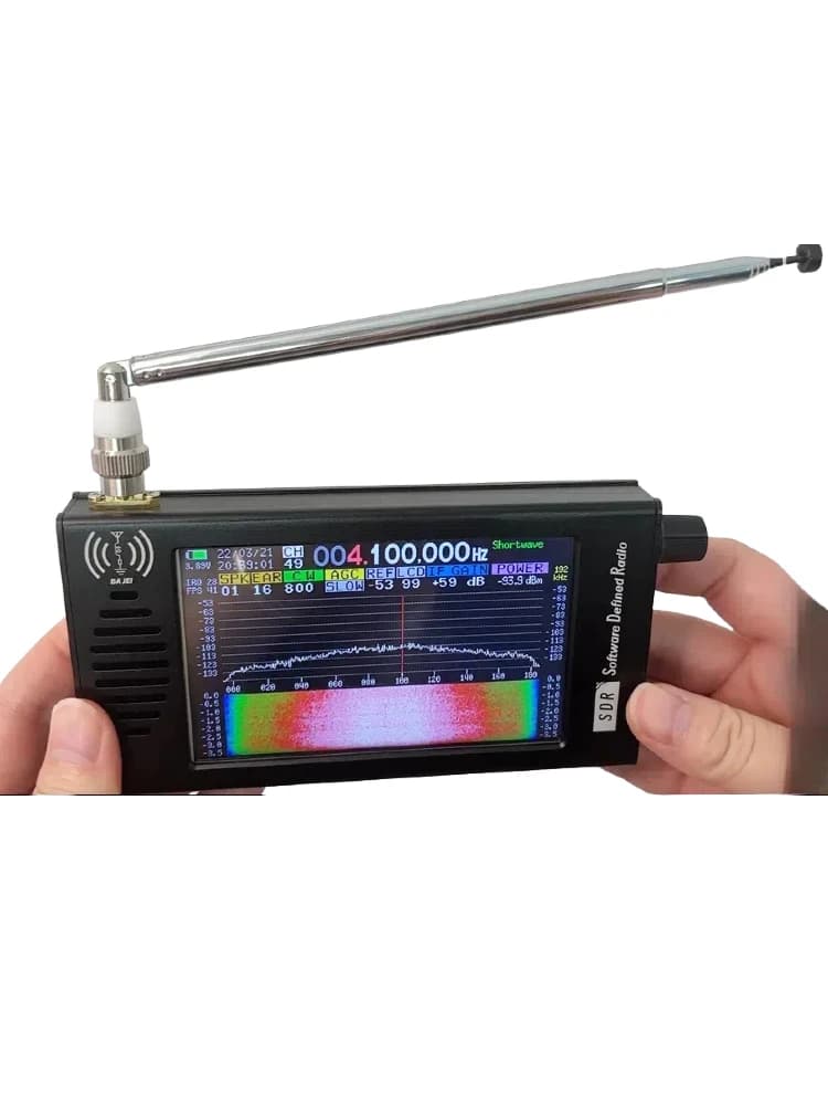 HTOOL SDR Radio ondes courtes DSP récepteur de Radio FM numérique Tranceiver SDR DSP démodulation affichage couleur