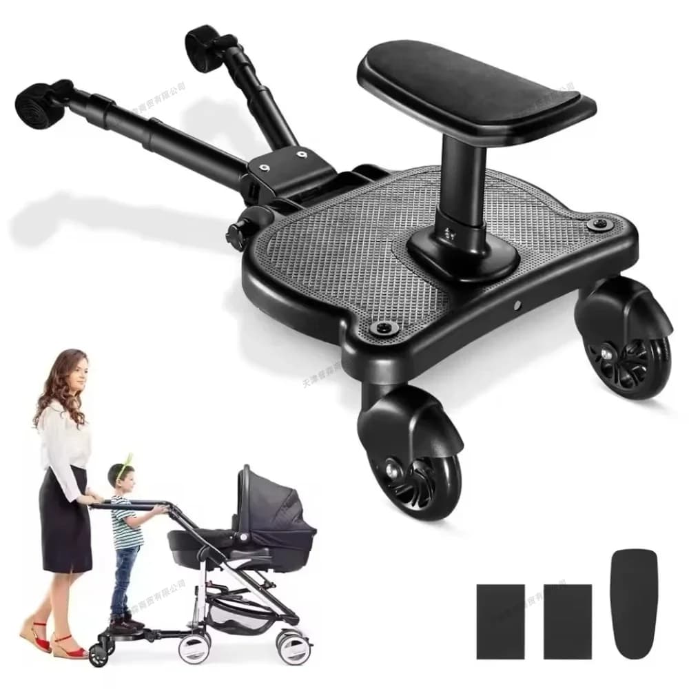 Accessoires universels de poussette pour bébé, adaptateur de planche de marche avec siège, Scooter jumeaux, accessoires pour bébé, attelage de