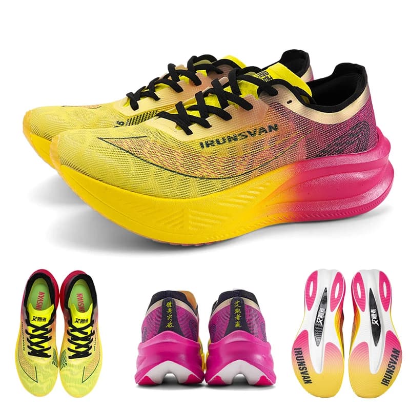 IRUNSVAN HEAT 1.0 Marathon course chaussures de course professionnel soulagement des chocs Ultra-léger rebond baskets chaussures de haute qualité