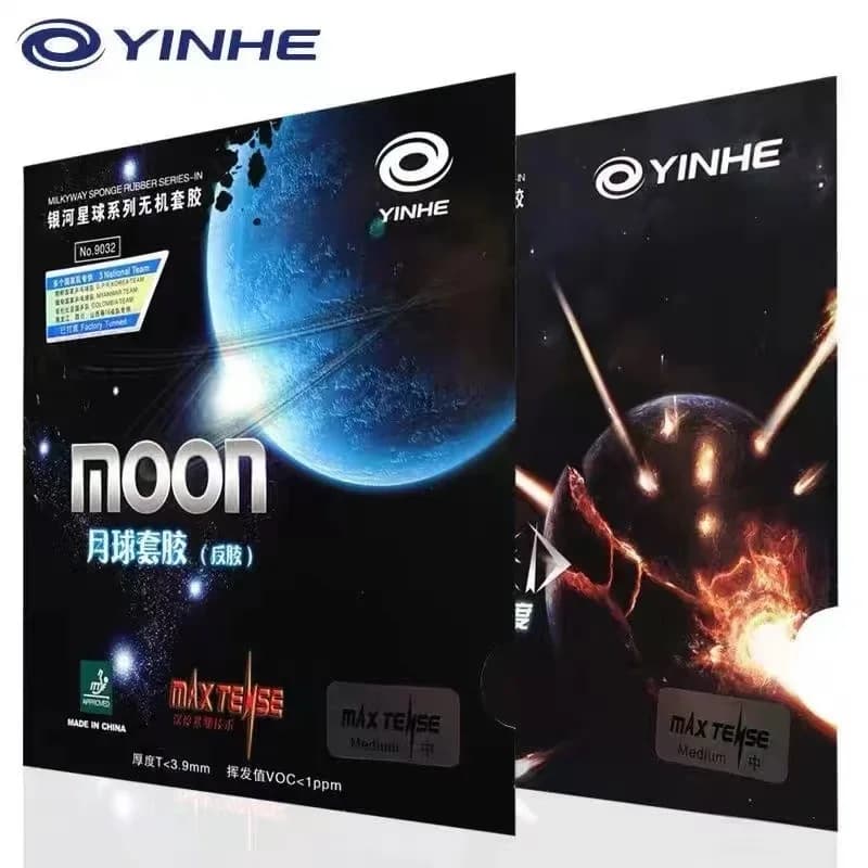 Caoutchouc de tennis de table Original Yinhe Moon Max Tense Tuned Pips avec éponge pour raquette de ping-pong, caoutchouc Galaxy Moon