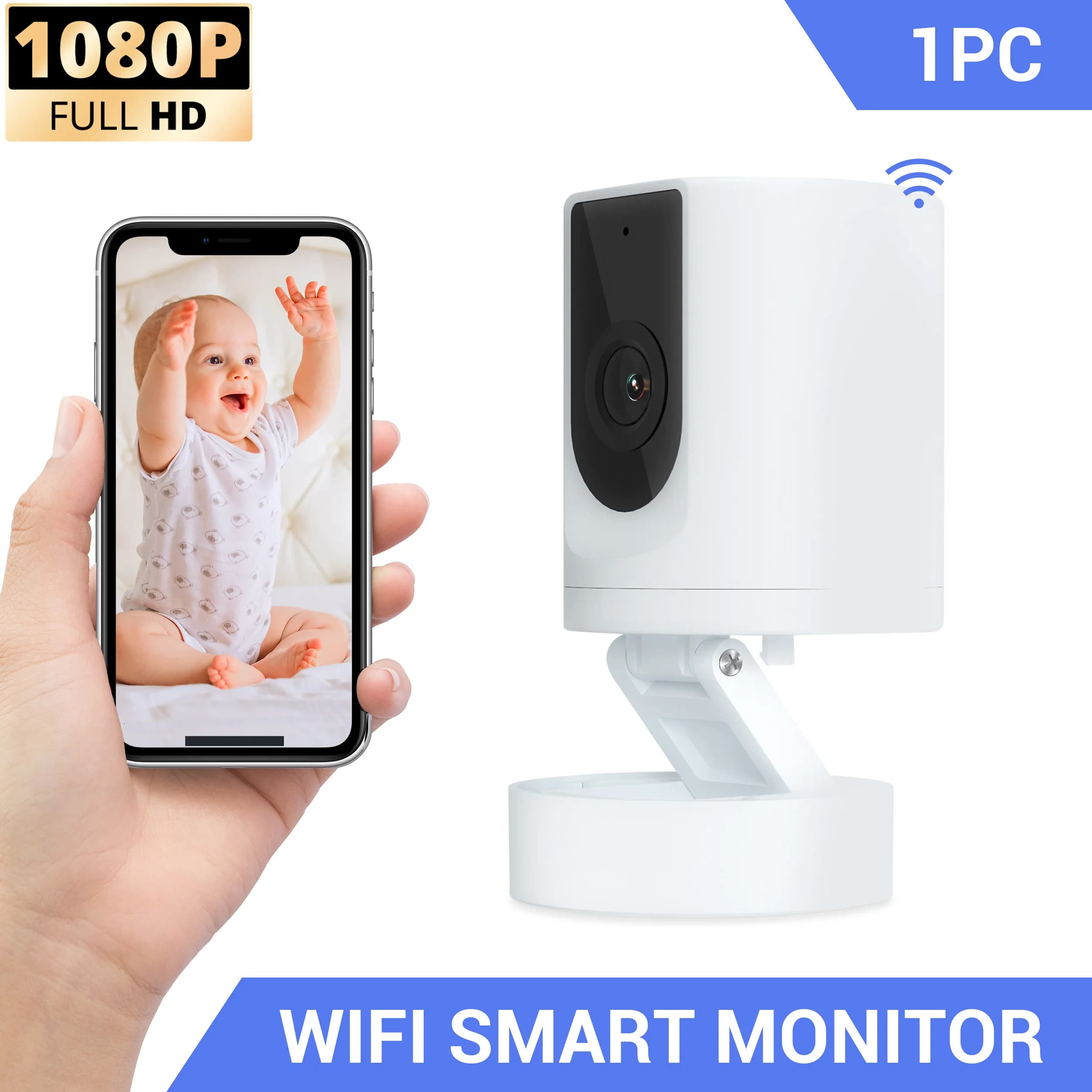 Caméra pour animaux de compagnie, caméra de sécurité intérieure, caméra pour animaux de compagnie avec application téléphonique, caméra de