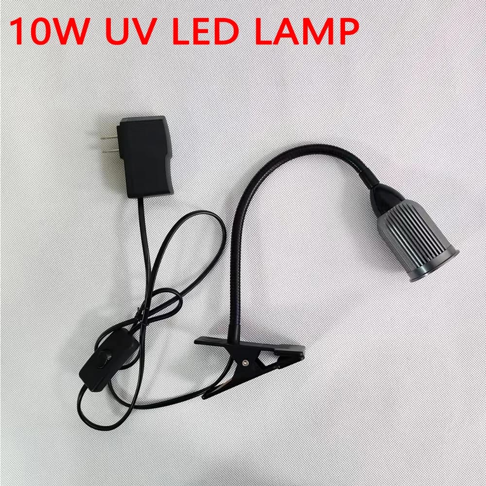 Lampe à polymériser les ongles et les cils, source de lumière ponctuelle, verre UV, colle à encre arina sans poussière, 10W