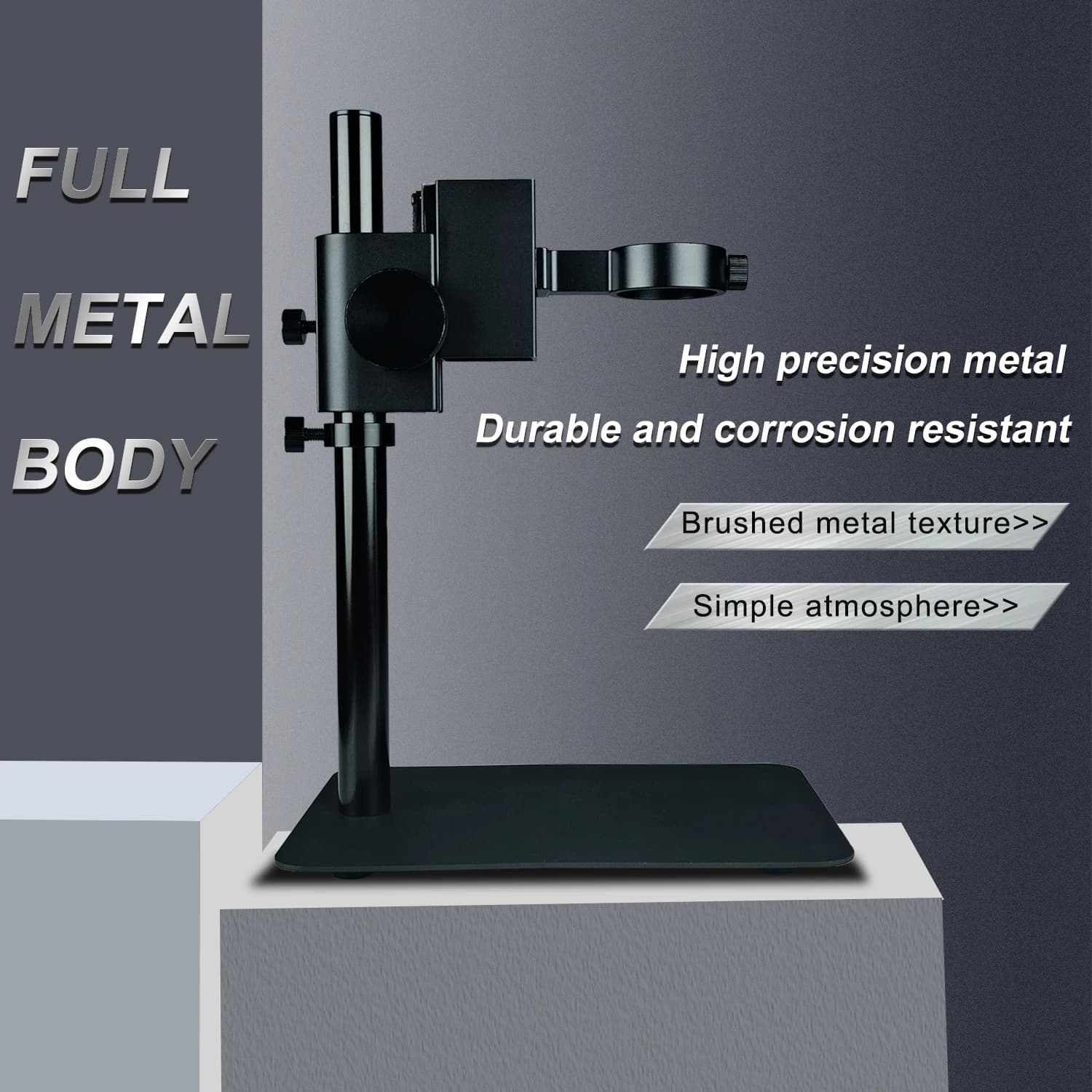 Support de mise au point rapide en alliage d'aluminium, base d'oscope numérique, mise au point réglable, support de table, objectif n'aime, appareil