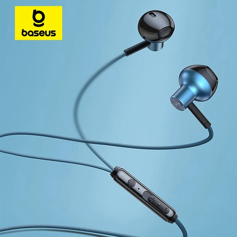 Baseus H19 écouteurs filaires 6D stéréo basse casque intra-auriculaire 3.5mm Jack casque avec micro pour Xiaomi Samsung iPhone 6 écouteurs