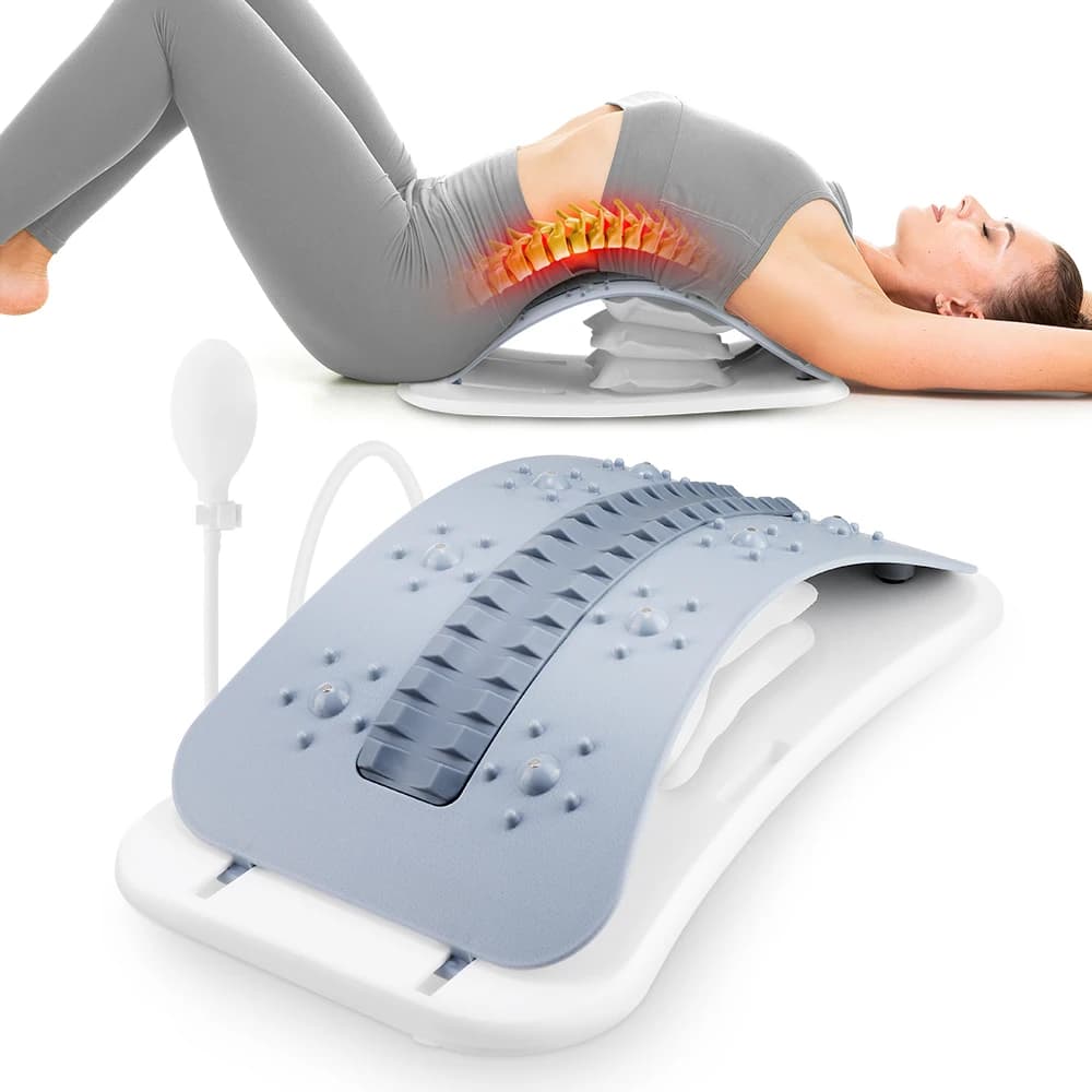 Civière arrière masseur réglable taille cou Fitness lombaire cervicale colonne cervicale Airbag soutien masseur Muscle Relax