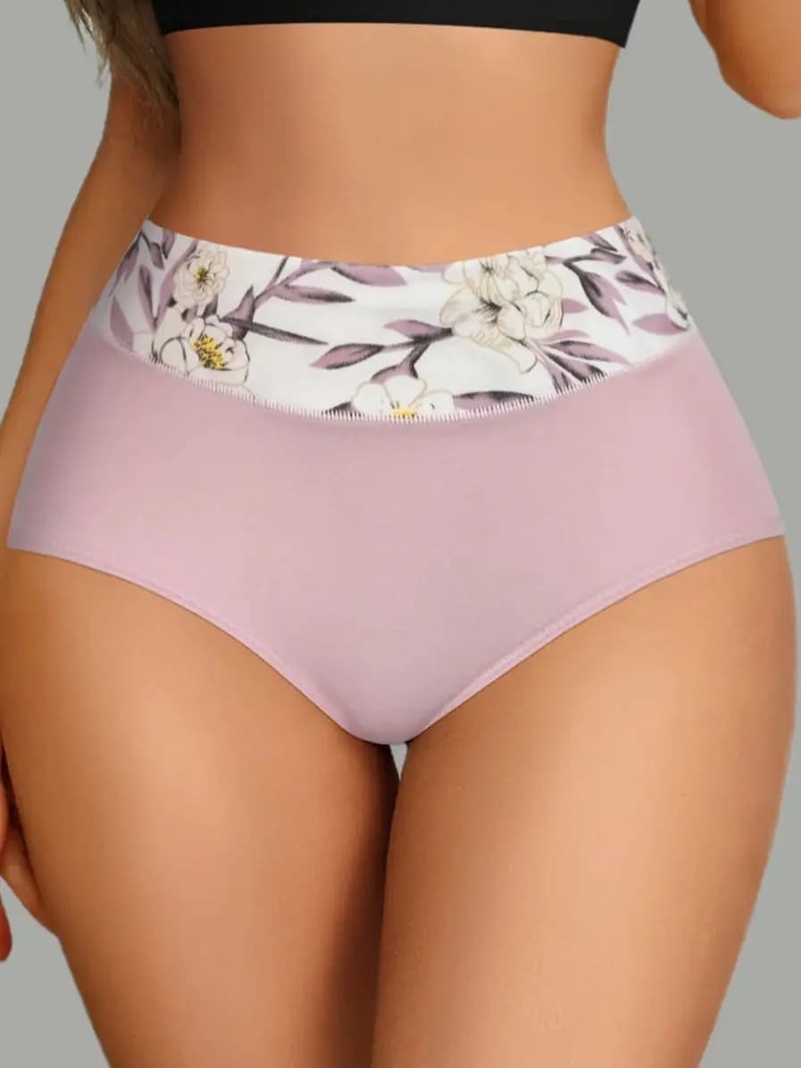 Slip taille haute en coton pour femmes, 6 pièces, doux, confortable, respirant, contrôle du ventre, levage des fesses, sous-vêtements façonnants