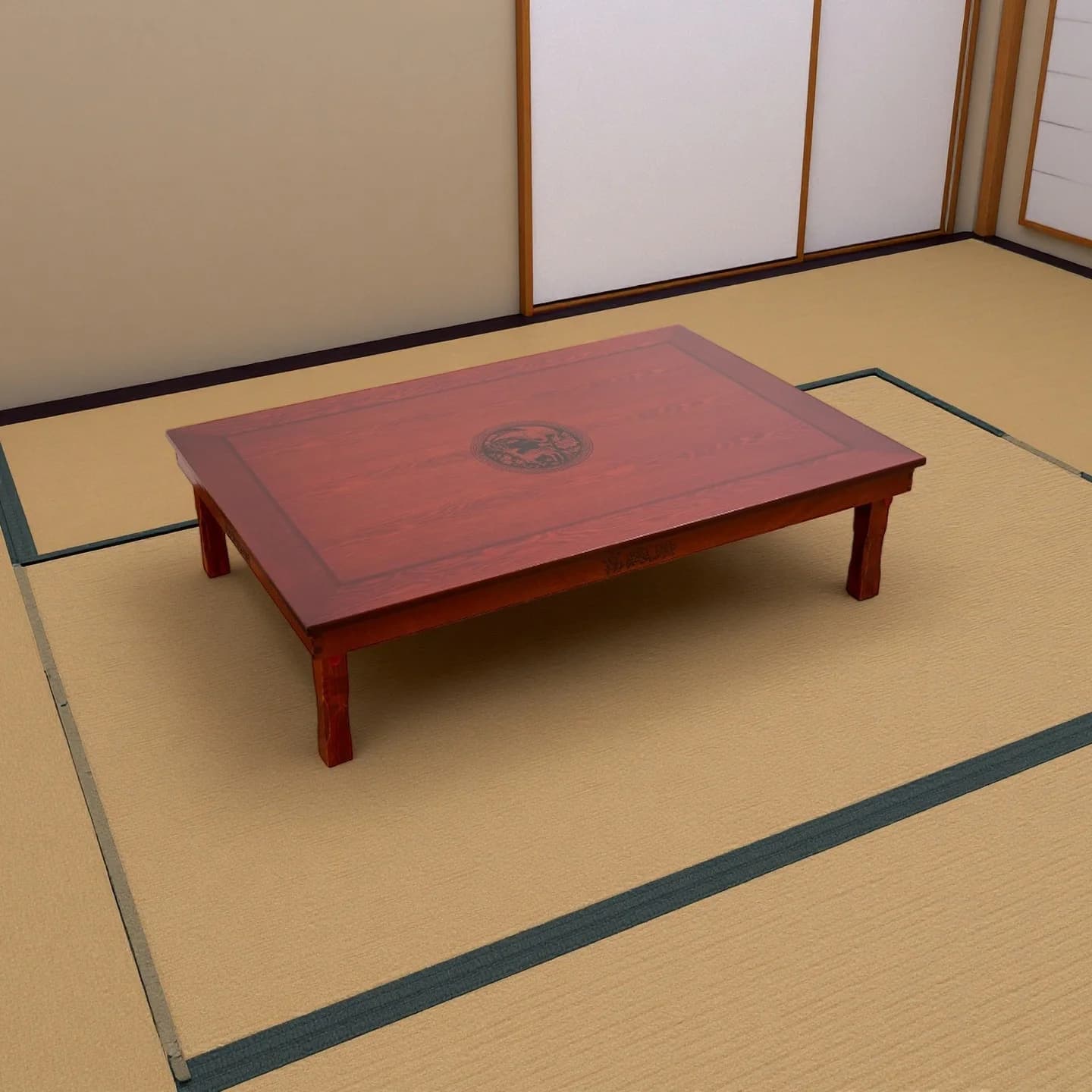 Table de sol coréenne pieds pliants 120x80cm |   Table à manger pliante |   Bureau de style asiatique idéal pour les salons, les dortoirs et