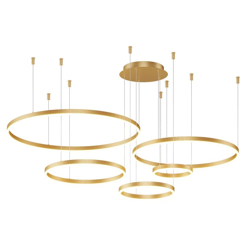 Plafond moderne à LEDs lustre anneau circulaire lustre salon chambre salle à manger éclairage maison éclairage intérieur décor lustre