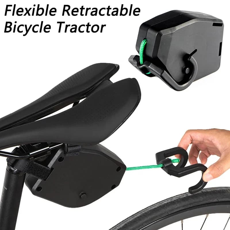 Corde de remorquage de vélo Flexible et rétractable, pour tracteur de vélo de montagne, corde de traction Parent-enfant, corde de remorque
