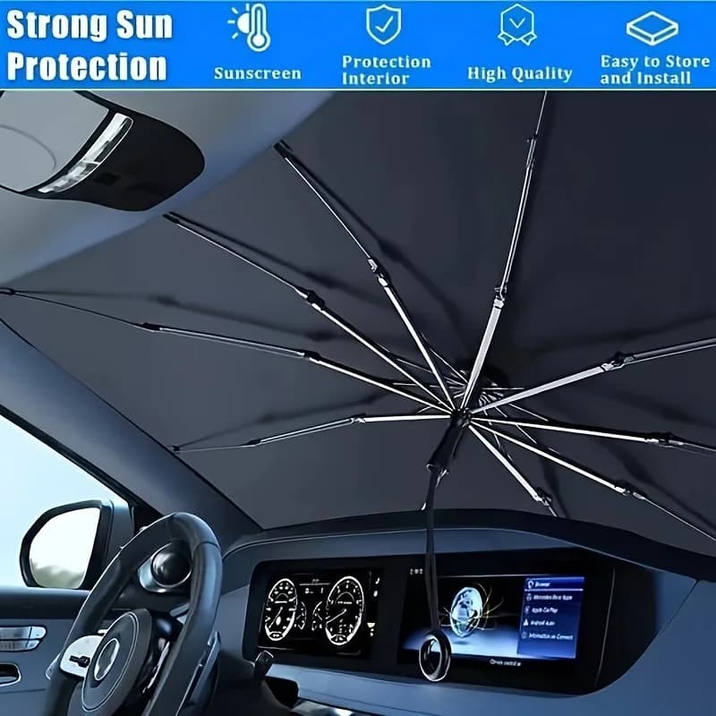 2025 Pare-Soleil Pare-Brise Voiture Pliable Parasol Protection UV Réduit Chaleur Portable Léger Durable Couverture Fenêtre Avant Anti-Rayonnement
