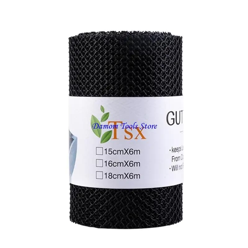 Filet gouttière polyvalent 57BE, maille gouttière en plastique avec crochets fixes, filtres
