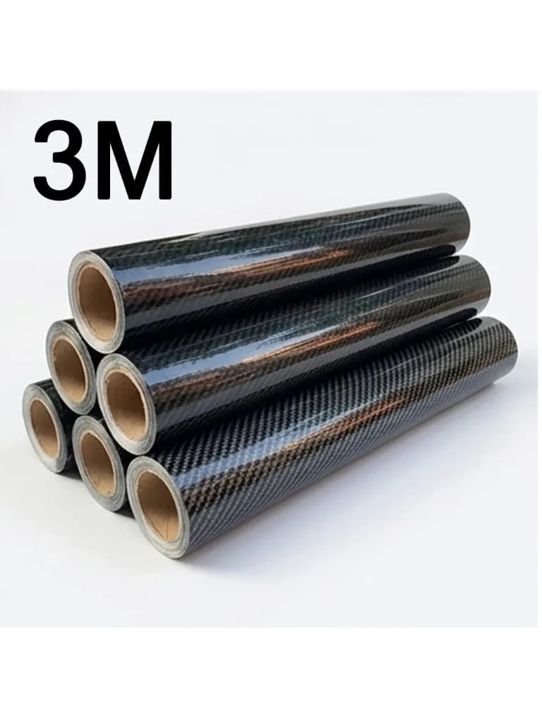 Film de protection pour carrosserie de voiture en vinyle fibre de carbone, accessoires mats, autocollant noir brillant 3D 4D 5D 6D, film de protection