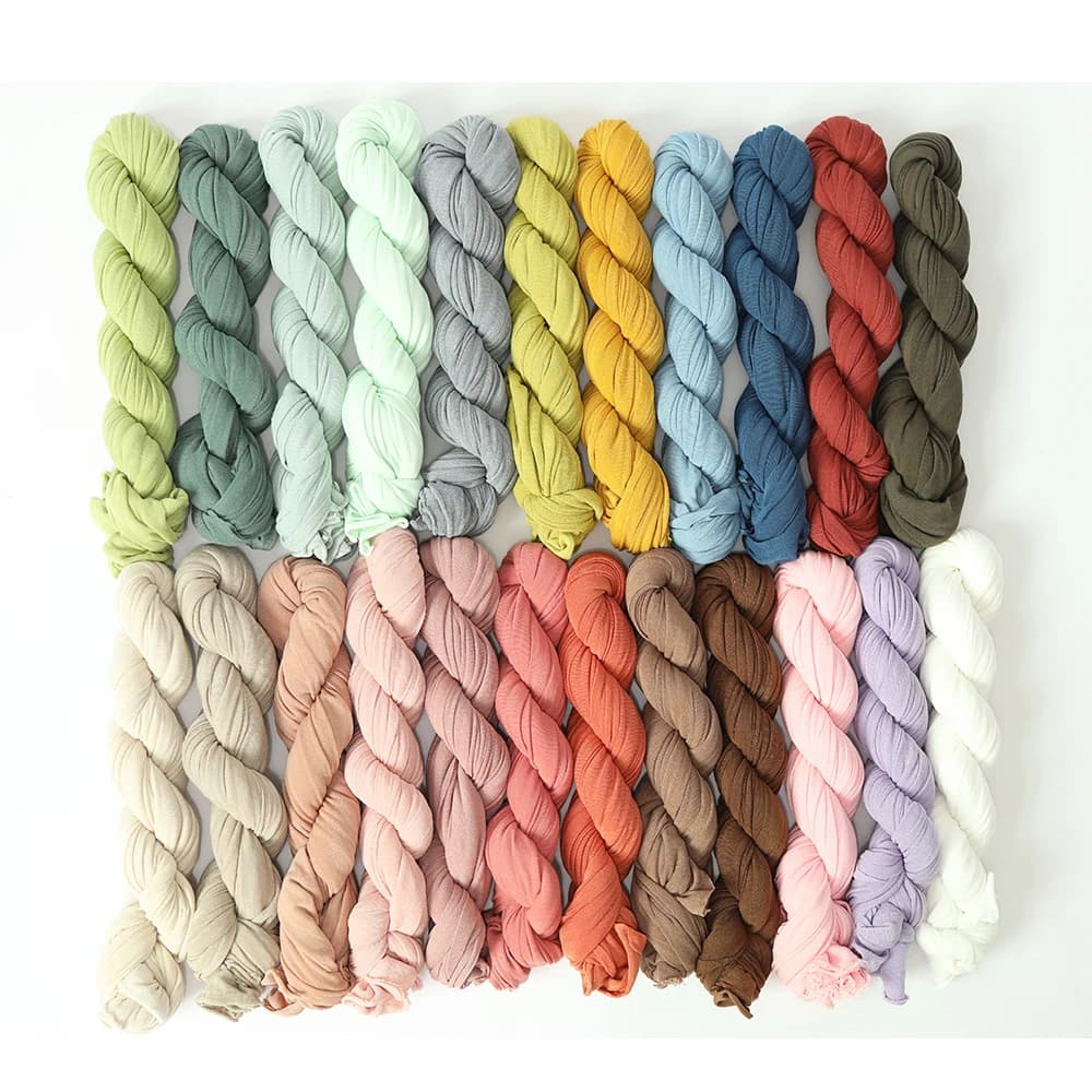 Accessoires de photographie pour nouveau-nés, enveloppe longue et extensible pour bébé, couleurs naturelles, maillot de pose, tricot pour