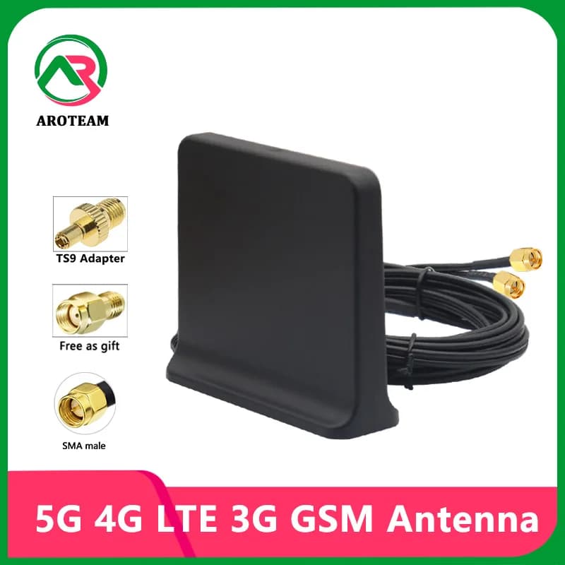 Câble de Routeur à Base Magnétique pour Touristes, Antenne WiFi Omni Book ine Bande, 2x2, 600 ~ 6000Mhz, 5G, 4G, 3G, 101, 12dBi, Nik, Antenne, TS9