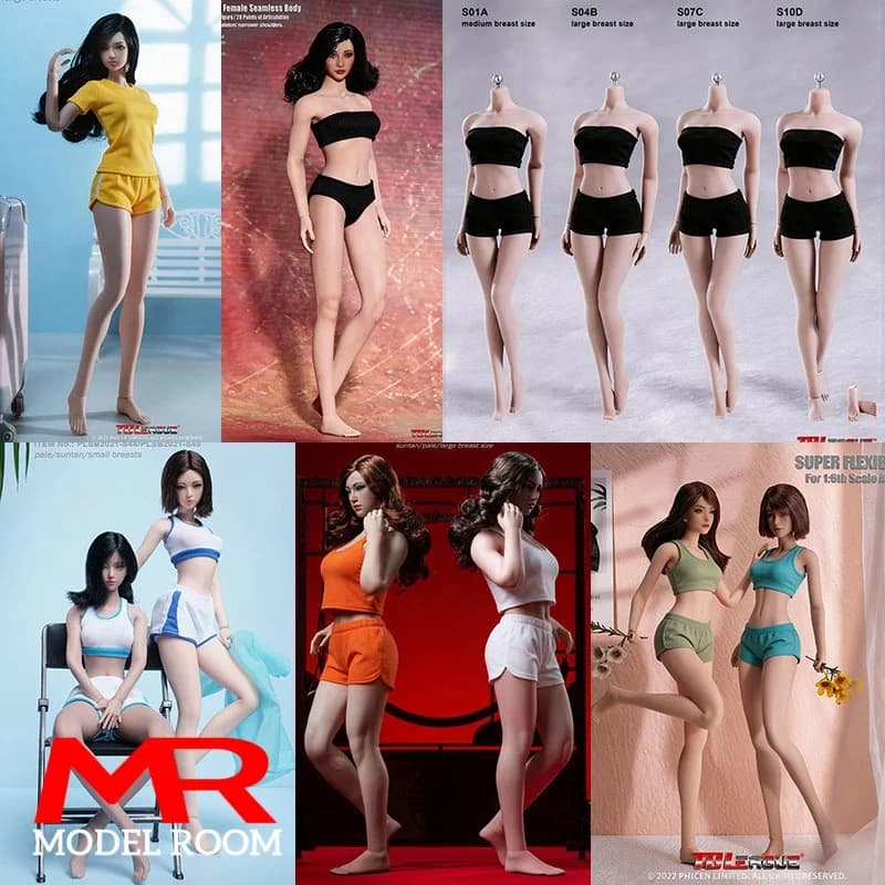 TBLeague Phicen 1/6 Corps féminin sans couture, couleur bronzée pâle, TBL PH, petite, moyenne, grande poitrine, figurine articulée, corps super