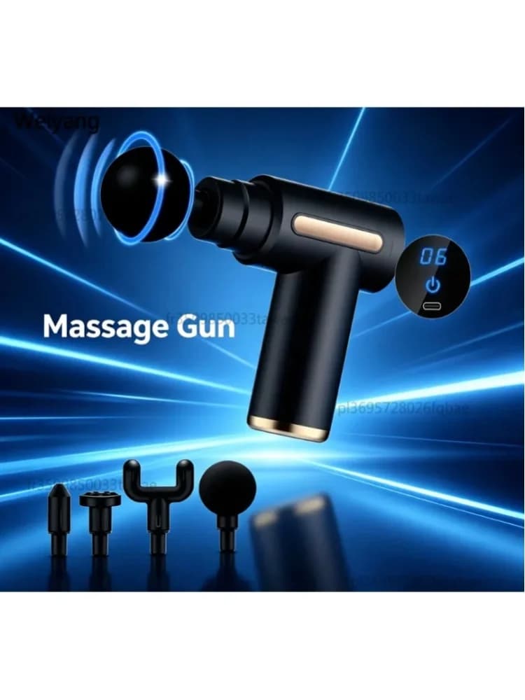 Mini pistolet de massage à percussion profonde, masseur musculaire portable pour le cou, le dos, les jambes, utilisation sur tout le corps