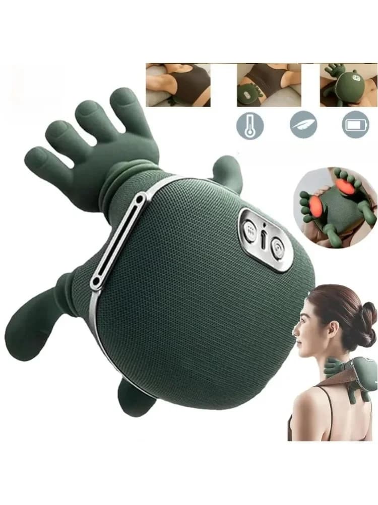 Masseur électrique 4D pour le cou, les épaules, le dos, la taille, 3 intensités réglables et 2 niveaux de chaleur, massage par percussion des