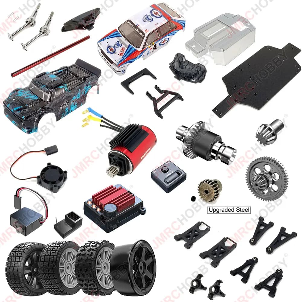 MJX Hyper Go – accessoires originaux, amortisseurs, moteur sans balais, arbre d'entraînement ESC, pièces de rechange pour 14301 14302 14303