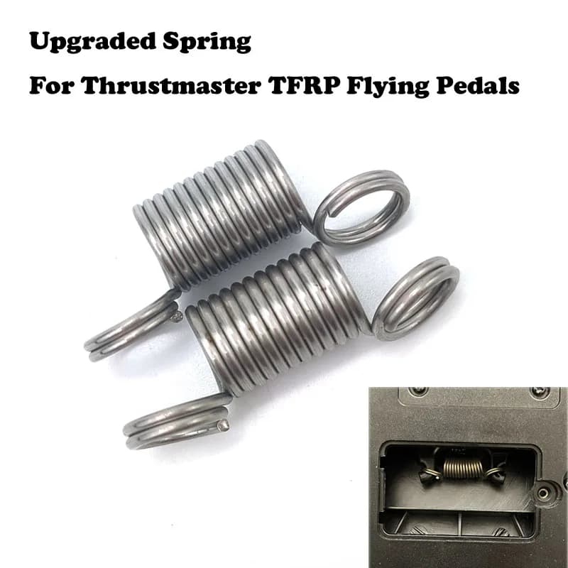 Ressorts améliorés pour pédales volantes Thrustmaster TFRP, Modification du gouvernail, renforce les pièces de rechange