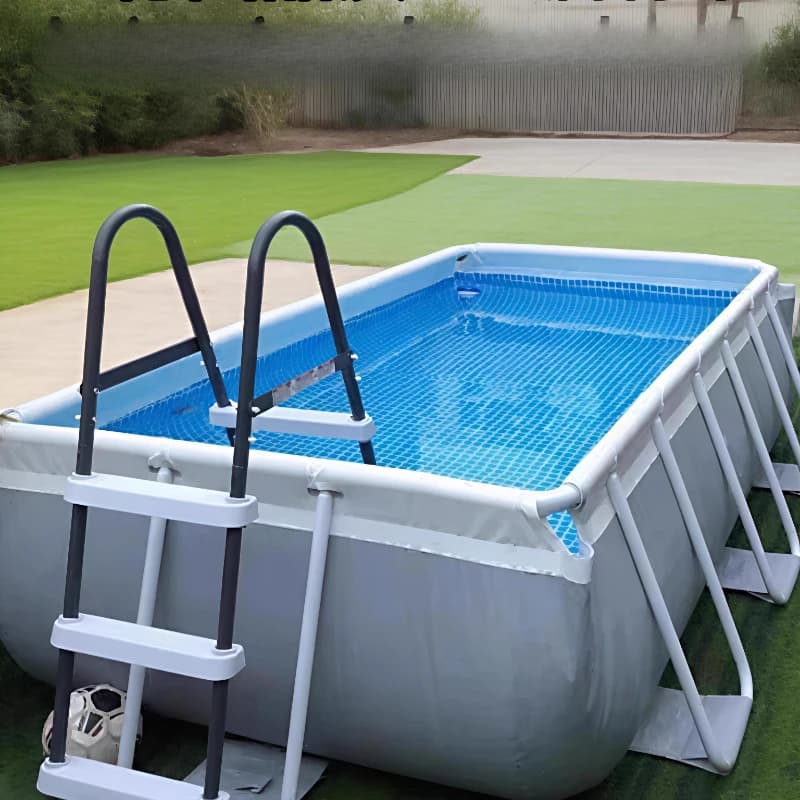 Piscine épaisse de 1 mètre de profondeur, grand cour familiale, support pour adultes, piscine mobile d'extérieur