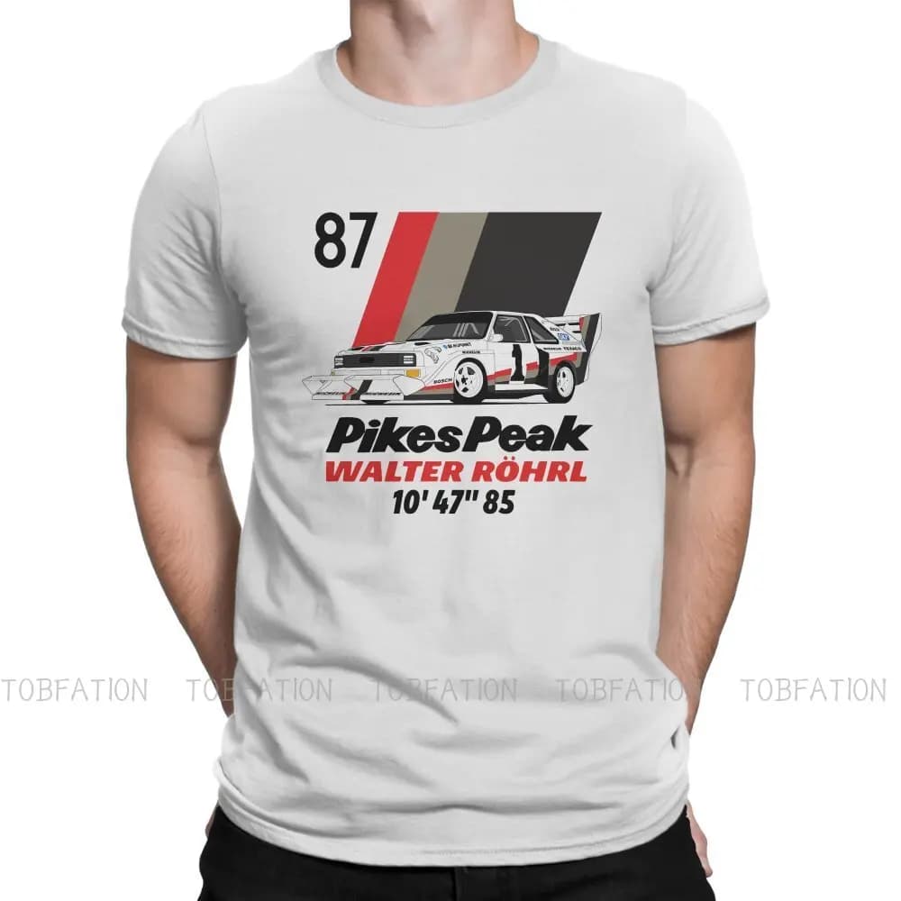 Gran Turismo jeu de course t-shirt pour hommes Walter Rohrl Pikes Peak 87 Humor été t-shirt de haute qualité nouveau Design en vrac
