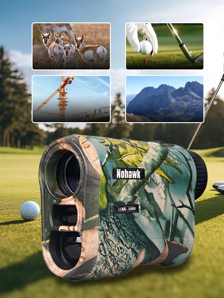 NOHAWK télémètre Laser de Golf USB Rechargeable avec Compensation de pente pour télémètre de golfeur monoculaire de chasse