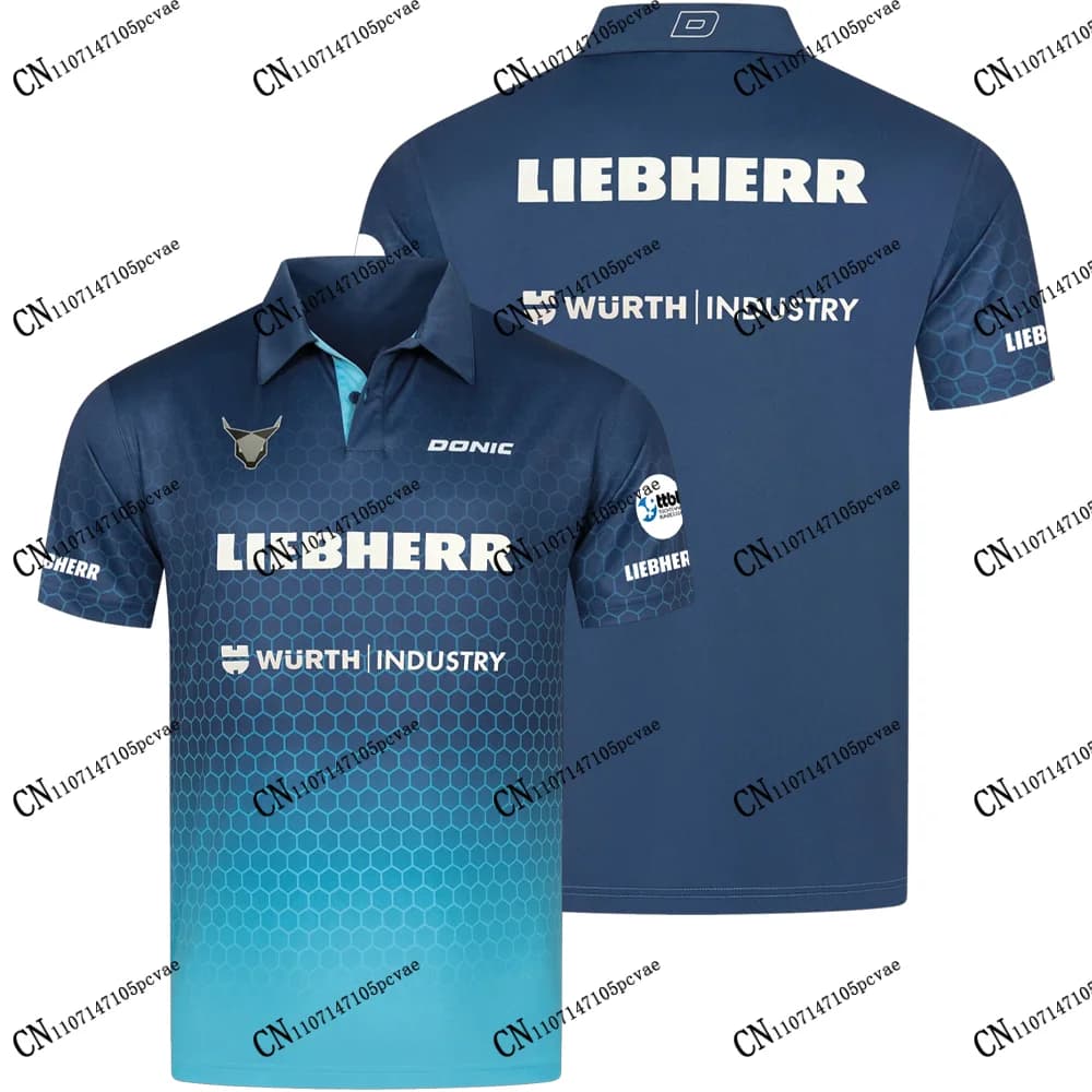 TTBL Allemagne 2026-27 Nouveauté TTF Liebherr Ochsenhausen Maillot de tennis de table pour joueurs de domicile Imprimé T-shirt Adulte Enfant Unisexe