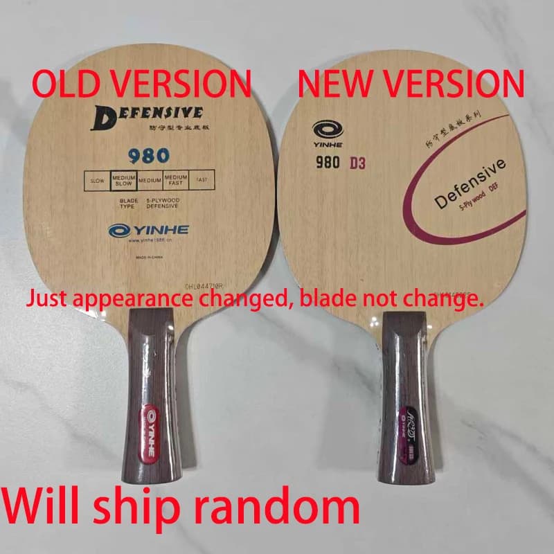 Lame de tennis de table Yinhe 980 pour raquette de tennis de table de type défensif (chopping), raquette de ping-pong, sport