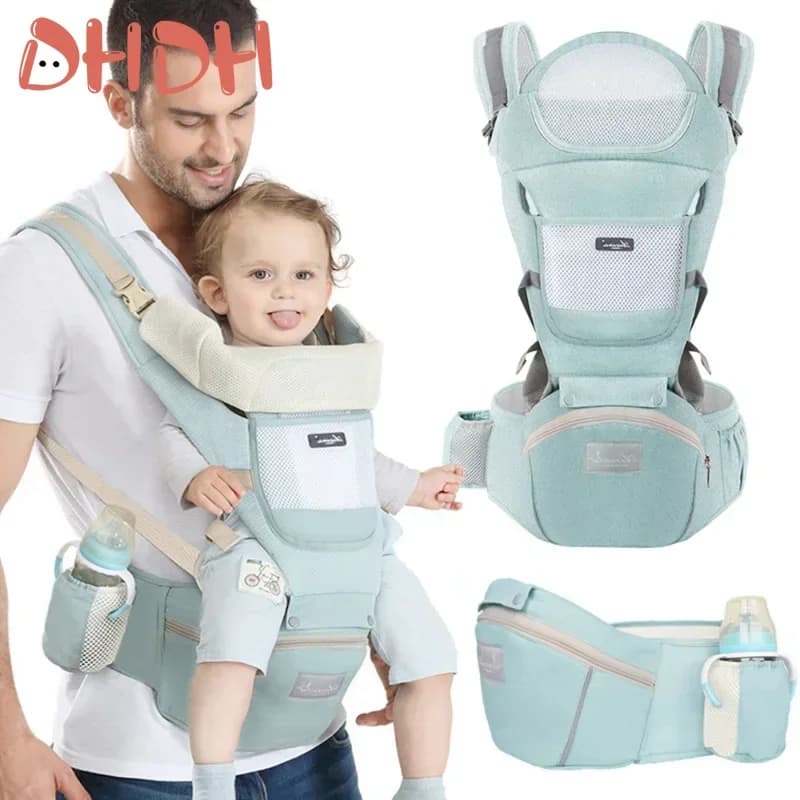 Sac de transport portable et multifonctionnel pour bébé, réglable, ergonomique, Electrolux, universel, tabouret à la taille, sangle, 4 saisons,