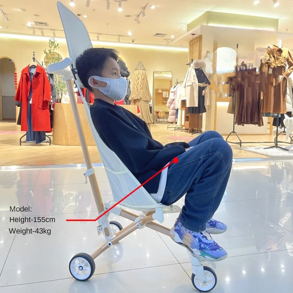 Poussette de voyage légère, poussette pour bébé de haute qualité, confortable, pliable, à quatre roues, pour 1 à 8 ans