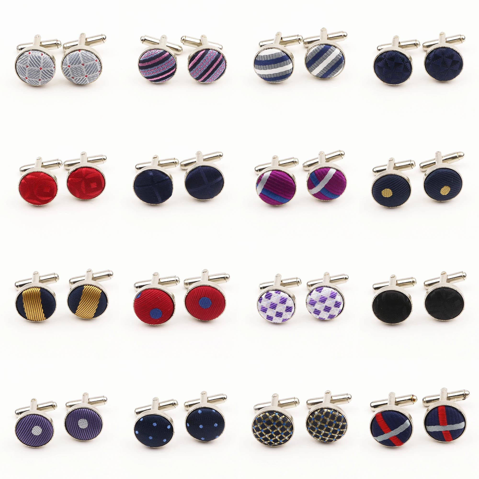 Lèvent de manchette en polyester à carreaux pour hommes, boutons de manchette Purplr, design à carreaux, points de mode classiques, marque de