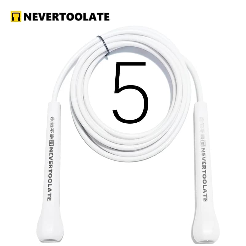 NEVERTOOLATE TPU PVC 10.5FT 3.2m x 5mm PVC vitesse double sous corde à sauter tours fitness crossfit CROSSFIT LONG