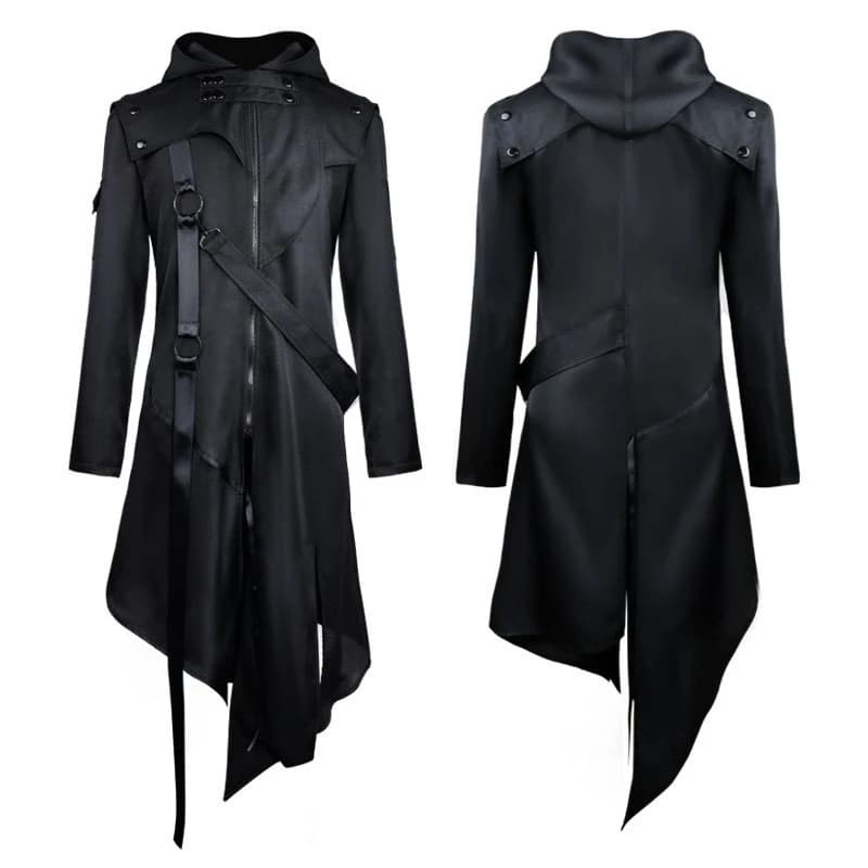 Trench-Coat Steampunk pour adultes, veste gothique, Vintage, médiéval, Renaissance, médecin de la peste, masque d'oiseau, Costume de Cosplay pour