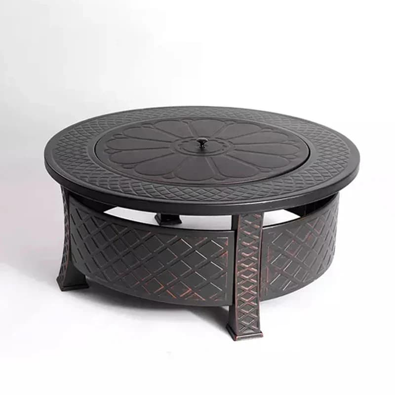 Foyer à bois avec barbecue, foyer antique de haute qualité, camping en plein air, jardin, usine, 81cm