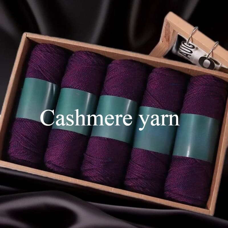 Fil de laine d'alpaga et cachemire, 500 g/ensemble, pour vêtements au Crochet, chapeaux, gants, moyennement épais, 3 plis, fil de laine tricoté à