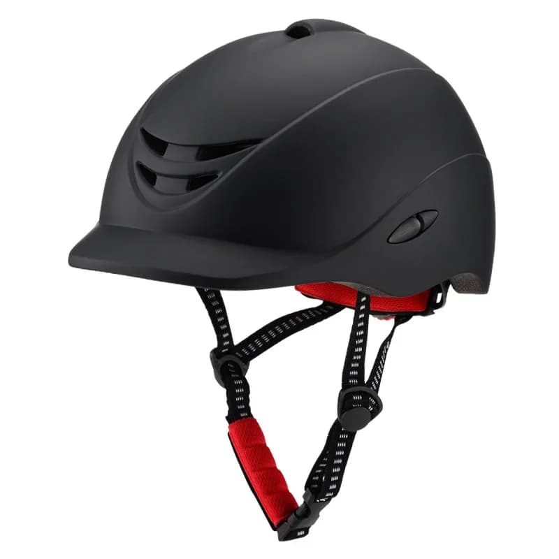 Casque d'équitation équestre, casque de sécurité pour la ventilation, casque réglable avec hommes, femmes et visière et excellent jeunesse
