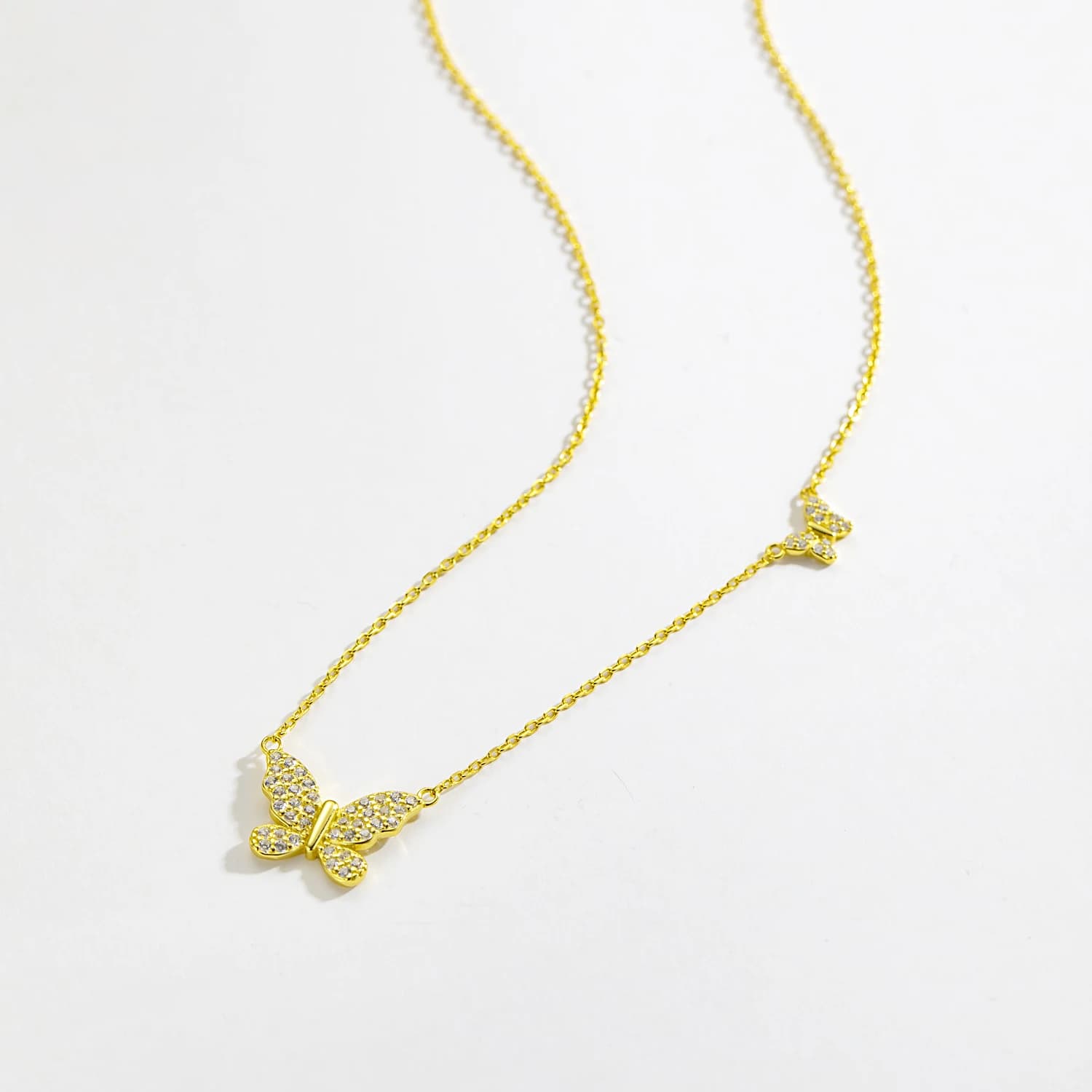 VEWANT – collier avec pendentif deux papillons en argent Sterling 925, longue chaîne, bijoux fins de luxe pour mariage, nouvelle collection 2023