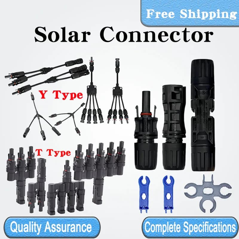 1/5/20/100 ensembles connecteur solaire PV 30A 1000V T/Y branche câble séparateur coupleur combinateur panneau solaire composant Kit d'installation