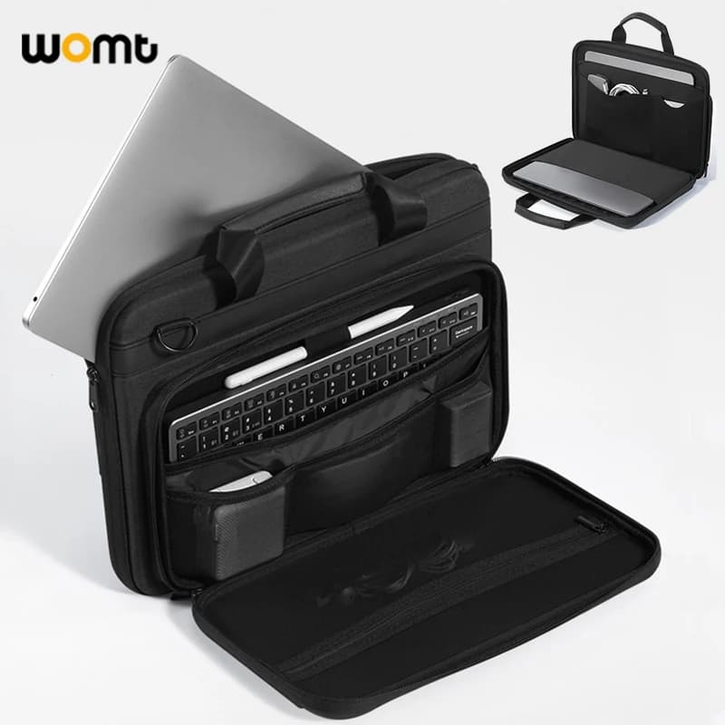 14 15.6 pouces étui pour ordinateur portable coque rigide sac à bandoulière pour ordinateur portable hommes femmes mallette d'affaires pour MacBook