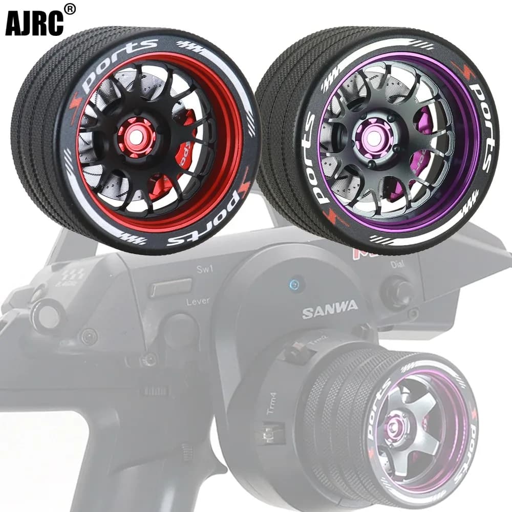Volant métallique télécommandé RC, volant pour Sanwa Mt4, mt5, m12, m17, Futaba 4px, 7px, 10px, Flysky Nb4, Ko Ex, Next Wfly X9