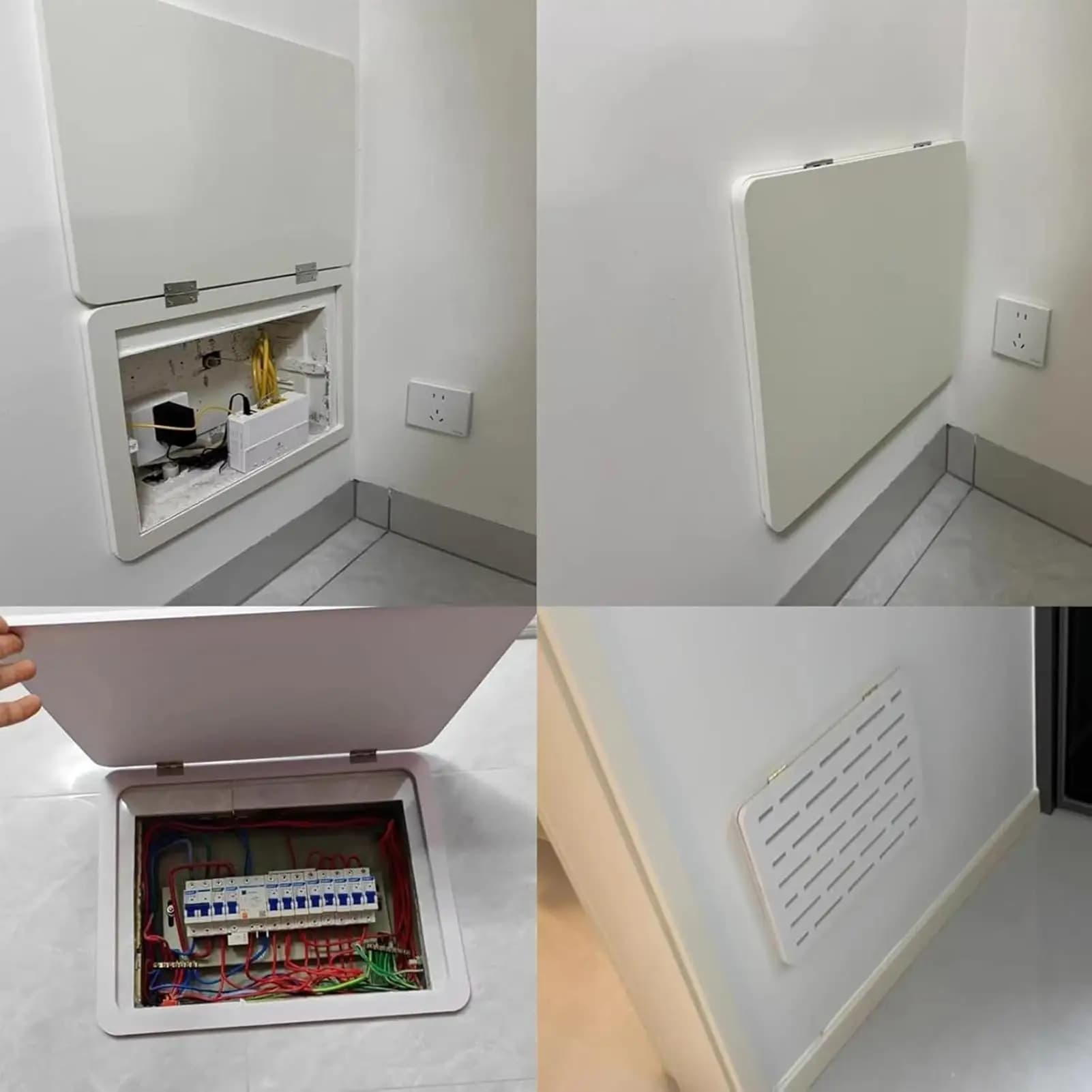 Couvercle décoratif de boîte de compteur électrique sans poinçon, pour la maison, le salon, ascenseur mural créatif, couvercle de panneau